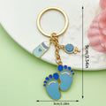 Baby Shower Charm Keychains Featuring Blue Lollipop Bottle Across 14 Pictured Variations view 6