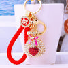 Fuchsia Heart-Pouch Red-Fortune-Strap