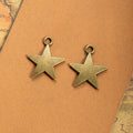 26x22mm Double-Sided Star Alloy Charm Pendant