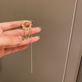 Single Pearl Crystal Chain Ear Cuff Fashion Jewelry Accessories view 6