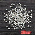 Tiny Rectangular Crimp Beads in Multiple Metal Finishes view 10