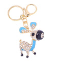 Rhinestone Donkey Keychain Gold Metal Cartoon Animal Charm view 5