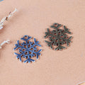 Openwork Snowflake Charm Pendant In Two Antique Finishes For Jewelry Making view 2