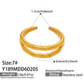 Leaf Crystal and Plain Double Band Open Rings in Two Finishes view 7