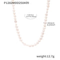 Baroque Freshwater Pearl Beaded Choker Necklace with Extension view 6