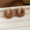 Blush Fan Hoops