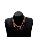 Christmas Multi Layer Charm Necklaces Gold Chain Cord Styles view 4