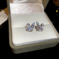 Iridescent Crystal Rabbit Stud Earrings Fashion Earrings view 6