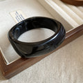Acrylic and Rattan Weave Bangle Bracelets Mixed Styles view 10