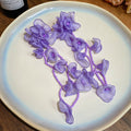 Chiffon Flower Vine Long Drop Earrings In Four Soft Colors view 7