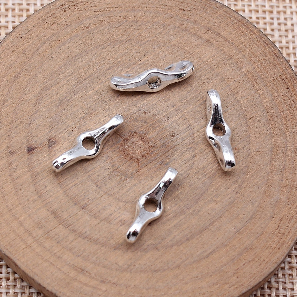 Multi-Color Zinc Alloy Hammered Bow Tie Small Hole Spacer Beads for DIY Jewelry Making