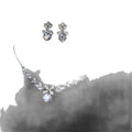 Silver Tone Crystal Floral Pendant Necklace Pendant Jewelry view 5