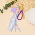 Flower Lace Tassel Keychain Heart Carabiner Bag Charm view 8