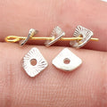 Three Finish Twisted Square Spacer Bead Metal Jewelry Making Component view 3