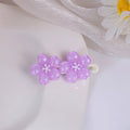 Colorful Translucent Flower Double Bloom Small Hair Clips view 10