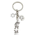 Metal Christmas Charm Keychains in 8 Winter Holiday Styles view 7