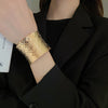Gold Pebbled Cuff