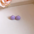 Glossy Round Bead Stud Earrings in Seven Bright Colors view 8