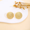 Thirty Gold Tone Sculptural Leaf Heart Shell and Geometric Earrings view 4