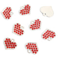 Colorful Rhinestone Heart Pendant Charms in 10 Styles view 11