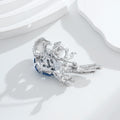 Parrot Crystal Pearl Look Metal Brooch Pin for Jackets and Lapels view 3