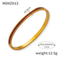 Gold Hinged Bangle Bracelets Color Crystal Channel Variants view 7