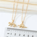 Dinosaur and Leopard Pendant Necklaces in Four Metal Finishes view 5