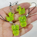 Glow Green Alien, Duck and Cat Phone Strap Charms in Four Designs view 2