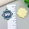 Enamel Zinc Alloy Enamel Charm Pendants Style 8062