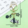 Cat Charm Keychains Featuring Black Cat Across 33 Pictured Variations view 11