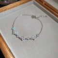 Crystal Flower Chain Bracelets Five Color Metal Styles view 6