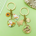 Easter Bunny Charm Keychains Featuring White Easter Bunny Across 19 Pictured Variations view 2