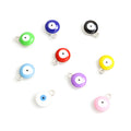 Round Evil Eye Enamel Charms in Nine Colors and Two Tones view 5