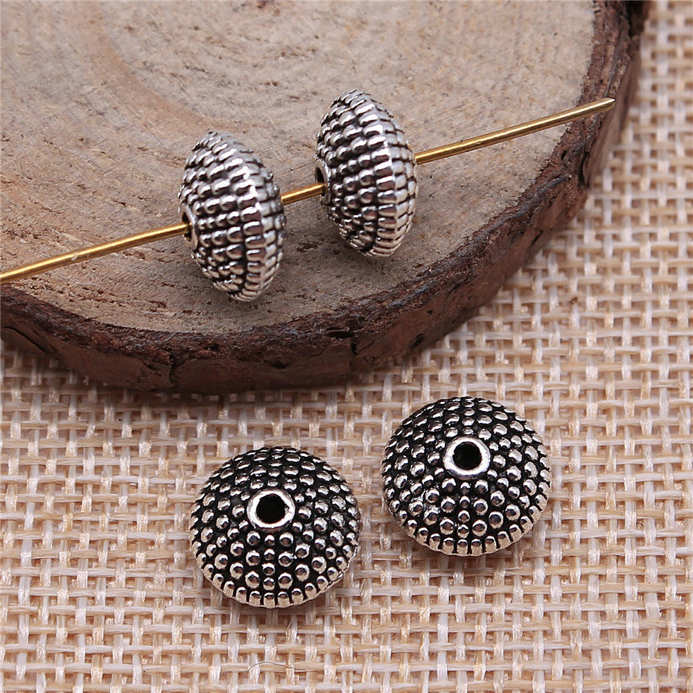 11x11x6mm 2.3g Multicolor Zinc Alloy Rondelle Spacer Beads for Bracelet Necklace DIY Jewelry Making