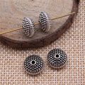 Dotted Disc Spacer Beads in Detailed Metal Finishes for Jewelry Making view 2