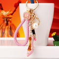 Lipstick Pearl High Heel Keychains in Three Colors with Plain and Fortune Loops view 3