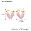 F924 Pink-Gold Earrings