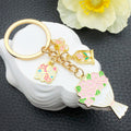 Mother's Day Floral Enamel Keychains in 6 Multi-Charm Designs view 2
