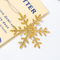 Rhinestone Snowflake Christmas Tree Hangers Ribbon 2 Colors view 6
