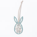 Rhinestone Rabbit Head Christmas Hangers Floral Cutout 2 Colors view 5