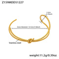 Heart Link and Geometric Bangle Collection in Three Metal Tones view 8