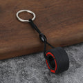 PVC Tire Keychain Car Decor Accessory Gift for Drivers