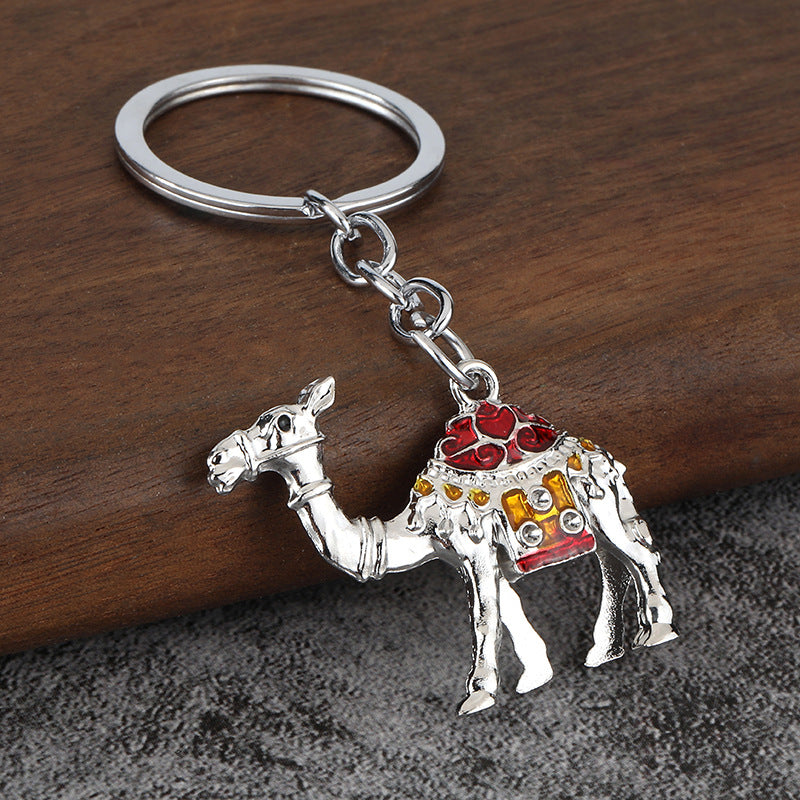 Metal Camel Keychain Desert Souvenir Zinc Alloy Gift Charm