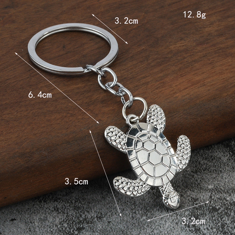 Sea Turtle Alloy Keychain Pendant Gift for Bags and Keys