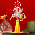 Moonstone Pegasus Keychains with Six Color Tassel Options view 4
