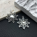 Antique Silver Sun and Moon Metal Charms with 15 Listed Options view 9