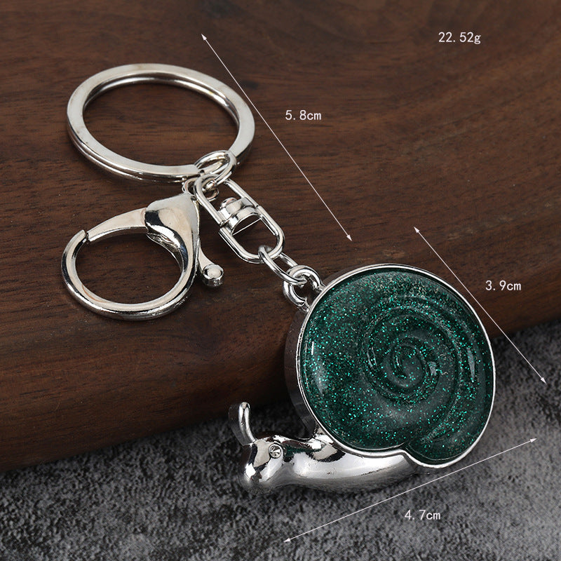 Snail Resin Keychain Pendant for Bags, Cars, and Keys