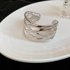 Silver Open Leaf