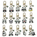 Panda Charm Keychains Featuring White Apple Across 54 Pictured Variations view 5