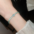 Baguette Crystal Tennis Bracelets Multi Color Center Stone view 8